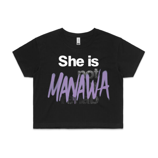 Manawa - AS Colour Womens Crop Tee Thumbnail