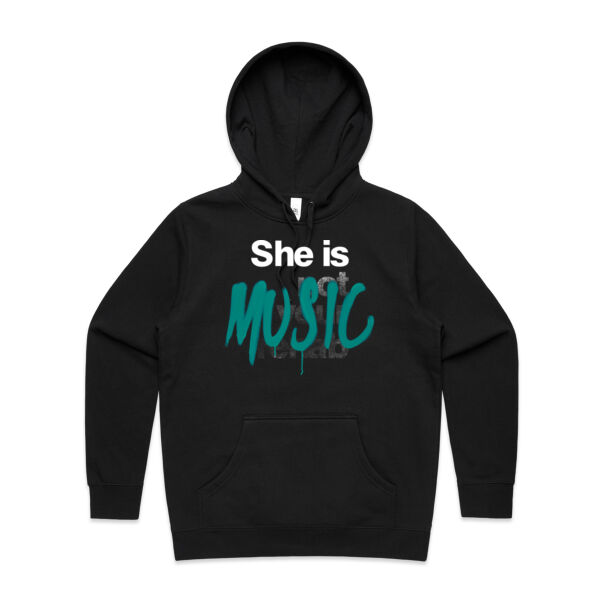Music - AS Colour Womens Stencil Hood Thumbnail