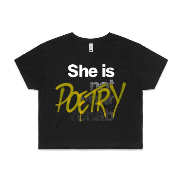 Poetry - AS Colour Womens Crop Tee Thumbnail