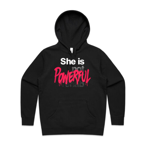 Powerful - AS Colour Womens Stencil Hood Thumbnail