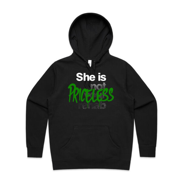 Priceless - AS Colour Womens Stencil Hood Thumbnail