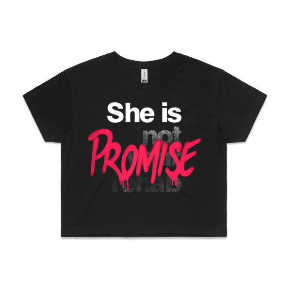 Promise - AS Colour Womens Crop Tee Thumbnail