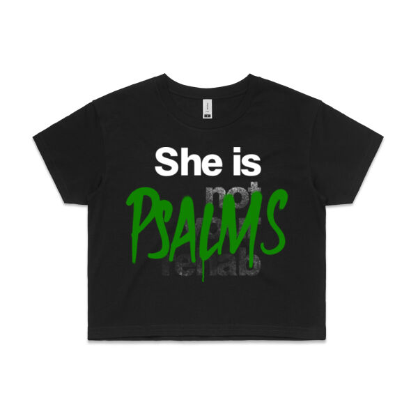Psalms - AS Colour Womens Crop Tee Thumbnail