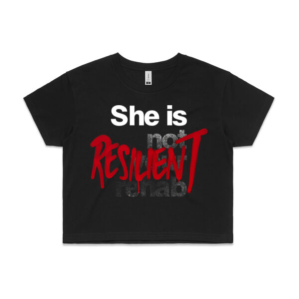 Resilient - Womens Crop Tee Thumbnail