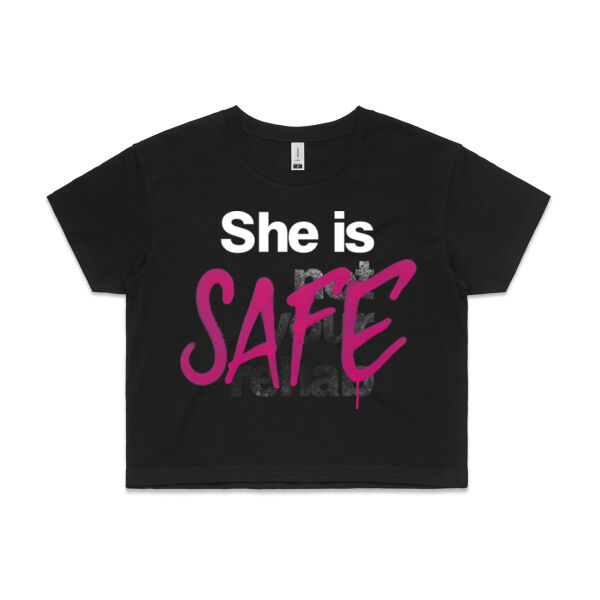 Safe - Womens Crop Tee Thumbnail