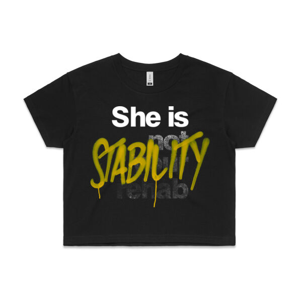 Stability - Womens Crop Tee Thumbnail