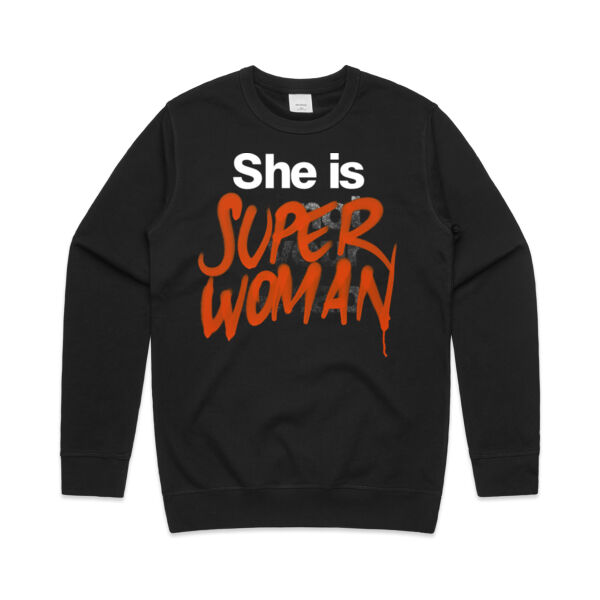 Superwoman - Mens Premium Crew Thumbnail