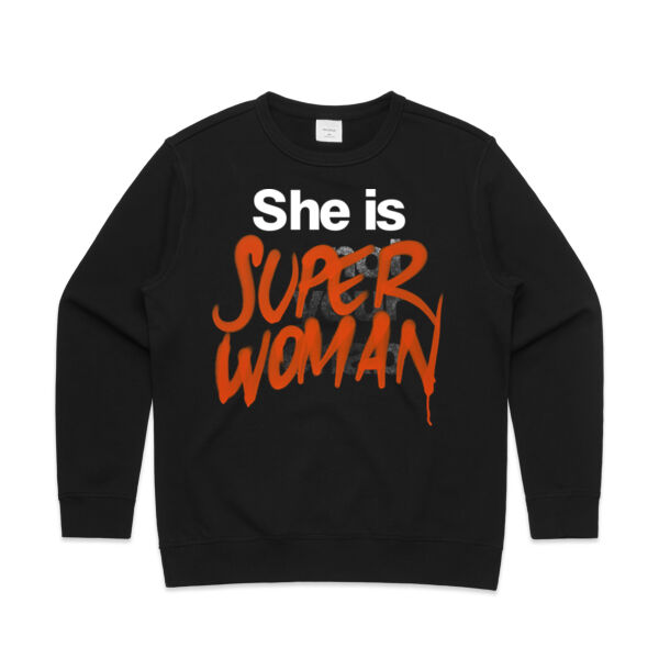 Superwoman - Womens Premium Crew Thumbnail