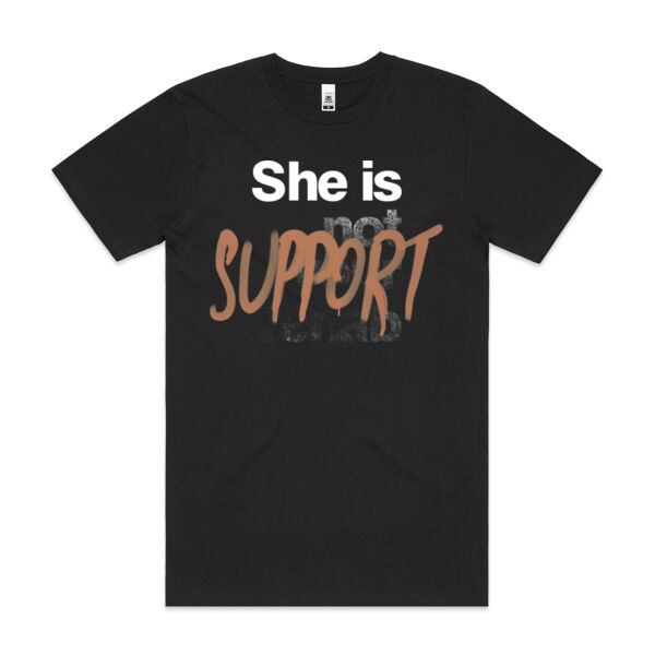 Support - Mens Block T shirt Thumbnail