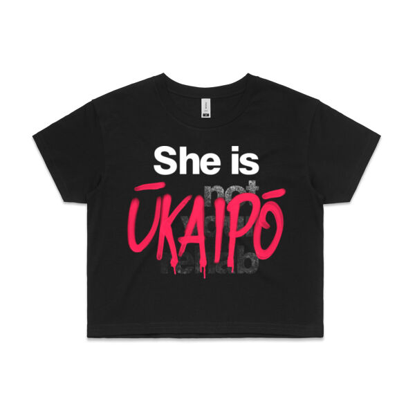 Ukaipo - AS Colour Womens Crop Tee Thumbnail