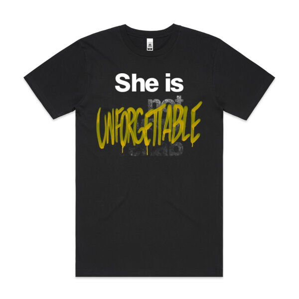 Unforgettable - AS Colour Mens Block T shirt Thumbnail