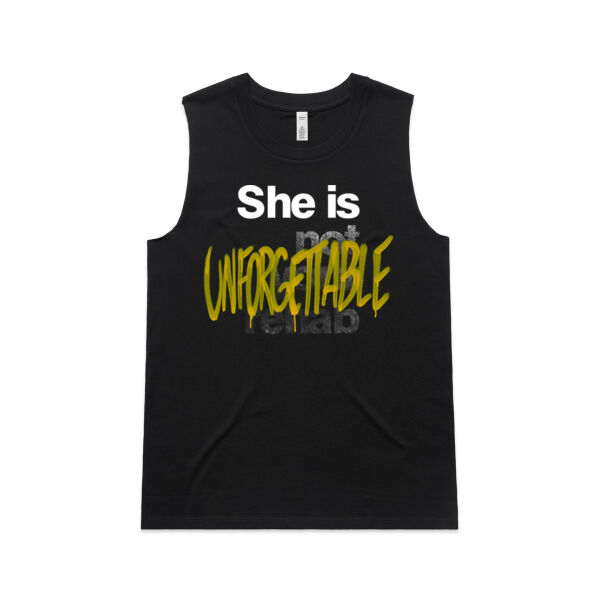 Unforgettable - AS Colour Womens Upside Tank Thumbnail