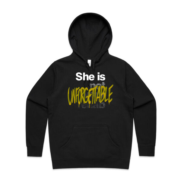 Unforgettable - AS Colour Womens Stencil Hood Thumbnail