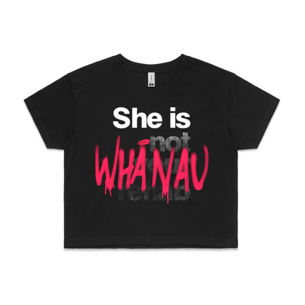Whanau - Womens Crop Tee Thumbnail