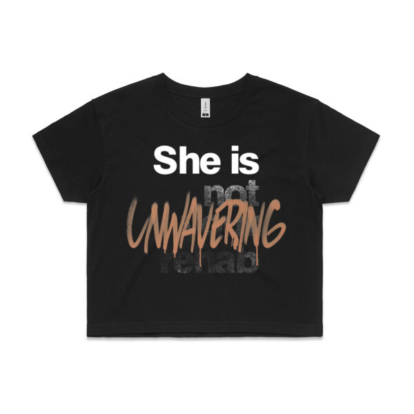 Unwavering - AS Colour Womens Crop Tee Thumbnail