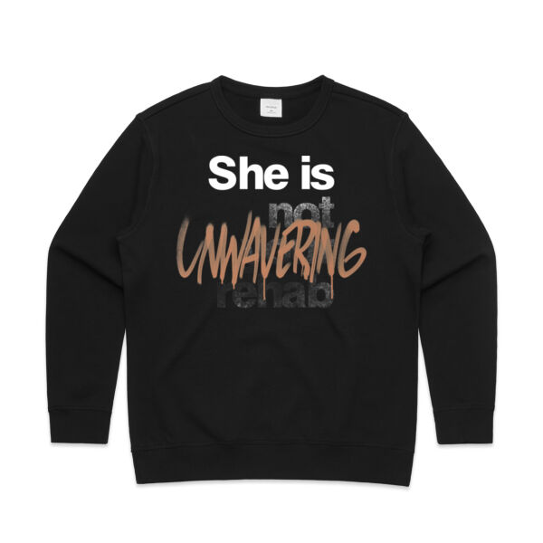 Unwavering - AS Colour Womens Premium Crew Thumbnail
