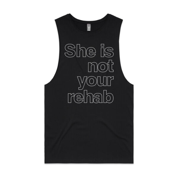 She is not your rehab outline - AS Colour Mens Barnard Tank Thumbnail