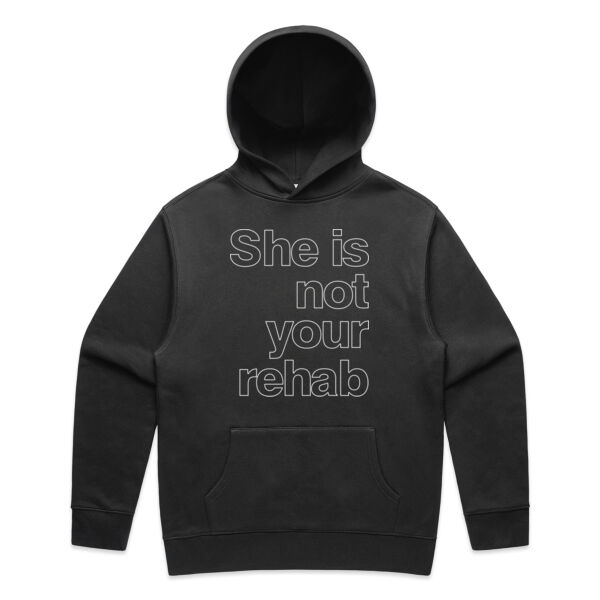 She is not your rehab outline - AS Colour Mens Faded Relax Hood Thumbnail