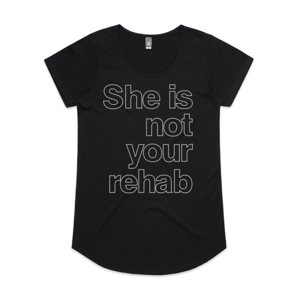 She is not your rehab outline - AS Colour Womens Mali Tee Thumbnail