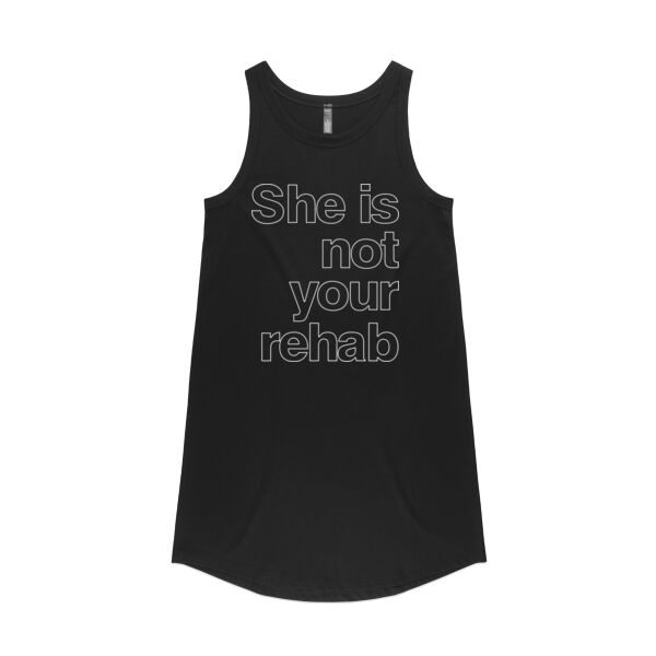 She is not your rehab outline - AS Colour Womens Saturday Dress Thumbnail