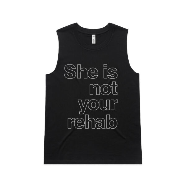 She is not your rehab outline - AS Colour Womens Martina Tank Thumbnail