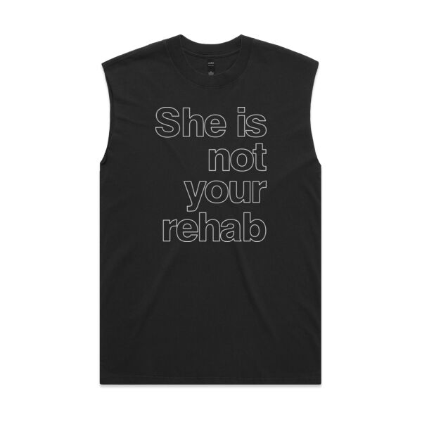 She is not your rehab outline - AS Colour Mens Heavy Faded Tank Thumbnail