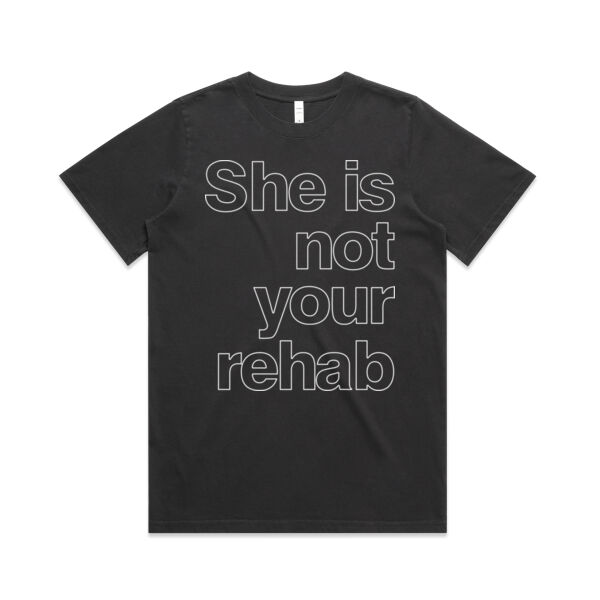 She is not your rehab outline - AS Colour Womens Heavy Faded Tee Thumbnail
