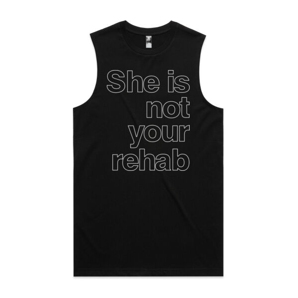 She is not your rehab outline - AS Colour Mens Staple Tank Thumbnail