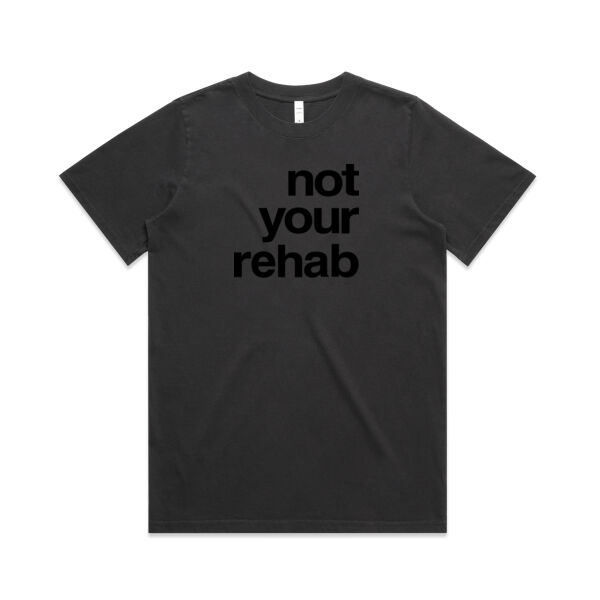 not your rehab  - AS Colour Womens Heavy Faded Tee Thumbnail