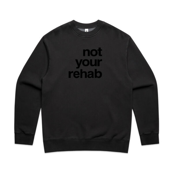 not your rehab  - AS Colour Mens Faded Relax Crew Thumbnail