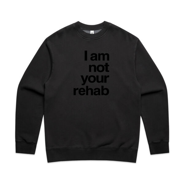 I am not your rehab - AS Colour Mens Faded Relax Crew Thumbnail