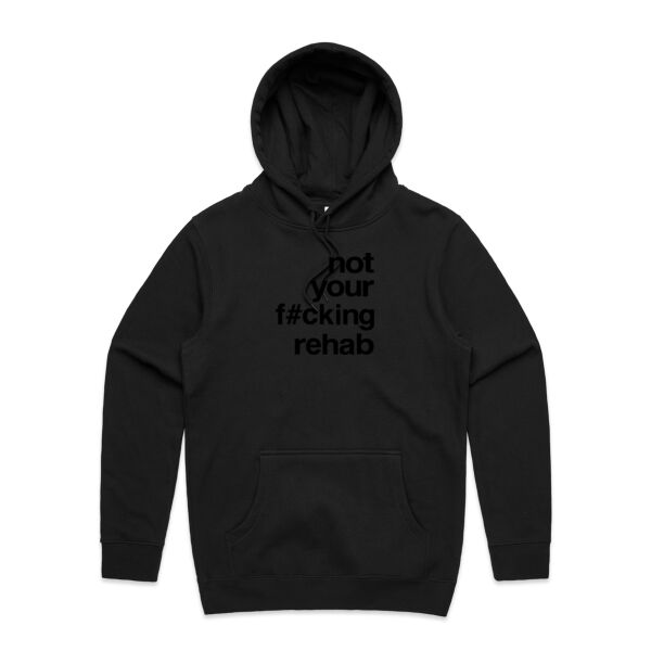 not your f#cking rehab - AS Colour Mens Stencil Hoodie Thumbnail