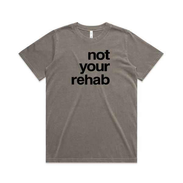 not your rehab  - AS Colour Womens Heavy Faded Tee Thumbnail