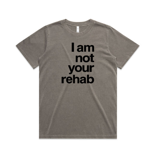 I am not your rehab - AS Colour Womens Heavy Faded Tee Thumbnail