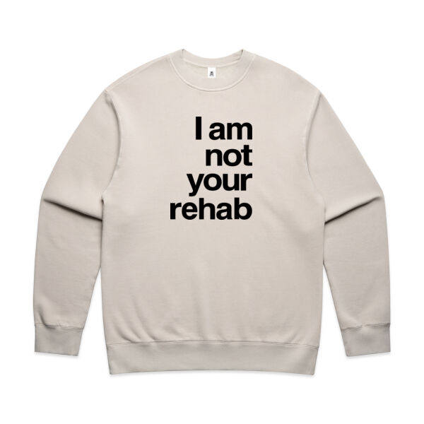 I am not your rehab - AS Colour Mens Faded Relax Crew Thumbnail