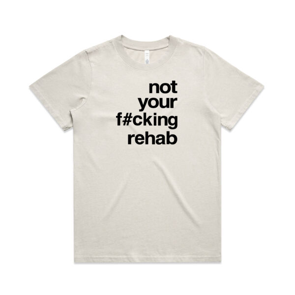 not your f#cking rehab - AS Colour Womens Heavy Faded Tee Thumbnail