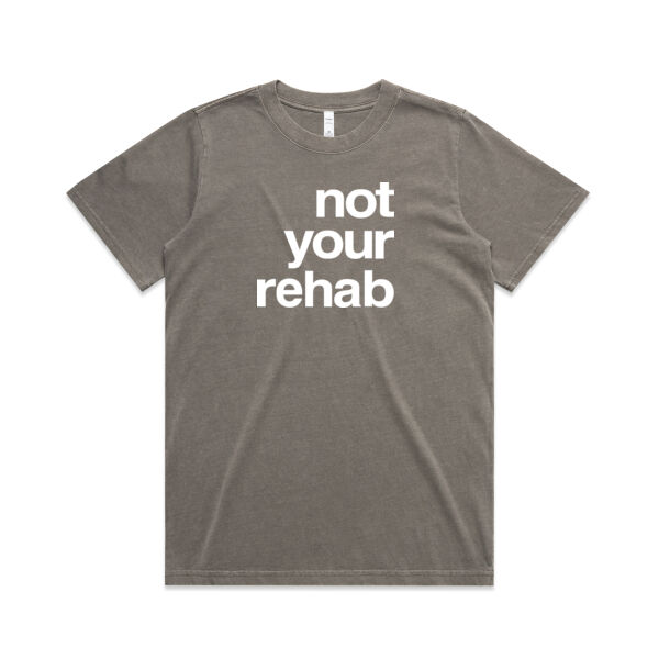 not your rehab  - AS Colour Womens Heavy Faded Tee Thumbnail