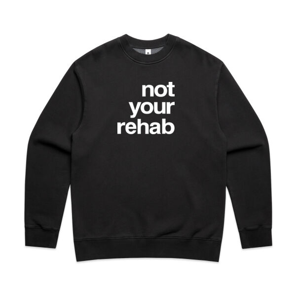 not your rehab  - AS Colour Mens Faded Relax Crew Thumbnail