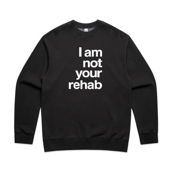 I am not your rehab - AS Colour Mens Faded Relax Crew Thumbnail