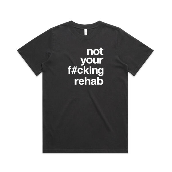 not your f#cking rehab - AS Colour Womens Heavy Faded Tee Thumbnail