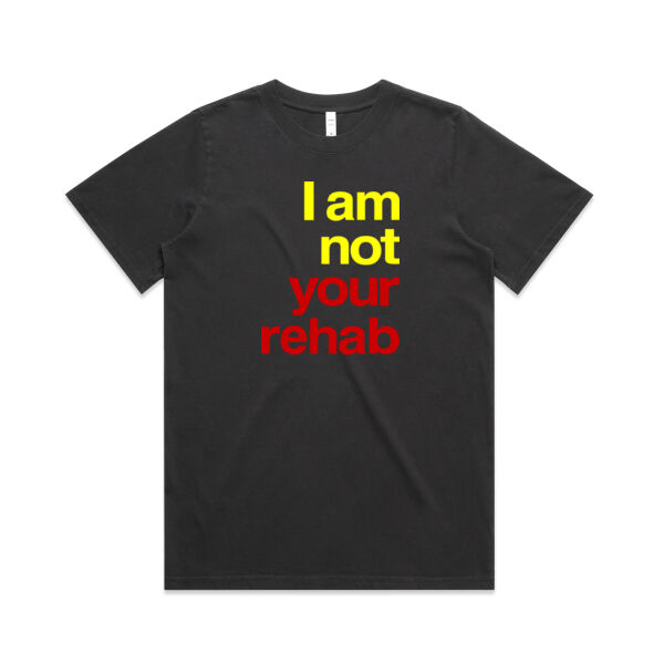 I am not your rehab - AS Colour Womens Heavy Faded Tee Thumbnail