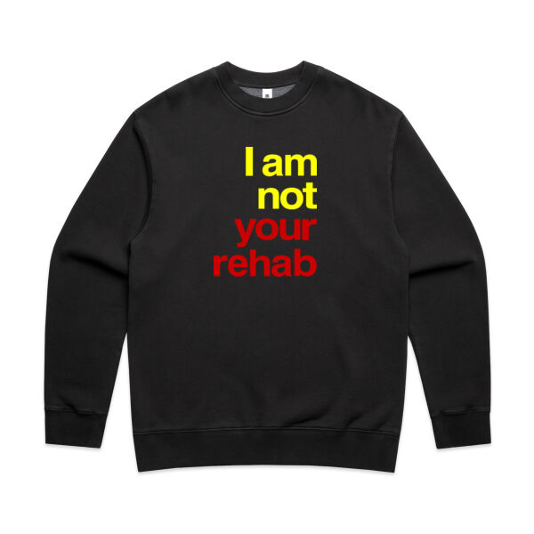 I am not your rehab - AS Colour Mens Faded Relax Crew Thumbnail
