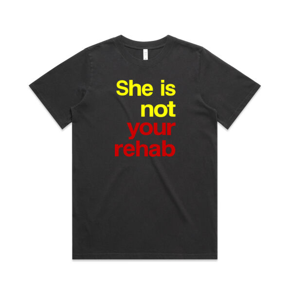 She is not your rehab - AS Colour Womens Heavy Faded Tee Thumbnail