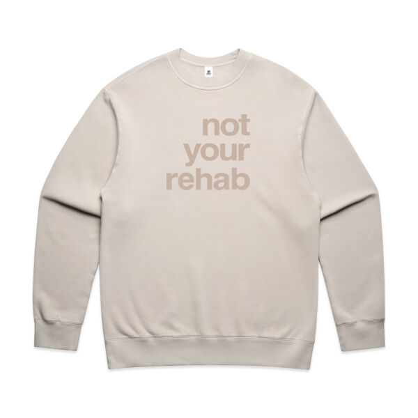 not your rehab  - AS Colour Mens Faded Relax Crew Thumbnail