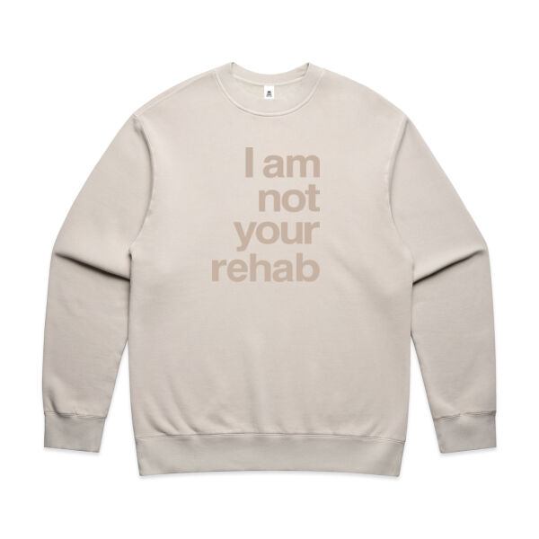 I am not your rehab - AS Colour Mens Faded Relax Crew Thumbnail