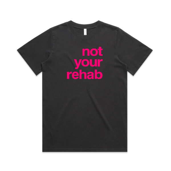 not your rehab  - AS Colour Womens Heavy Faded Tee Thumbnail