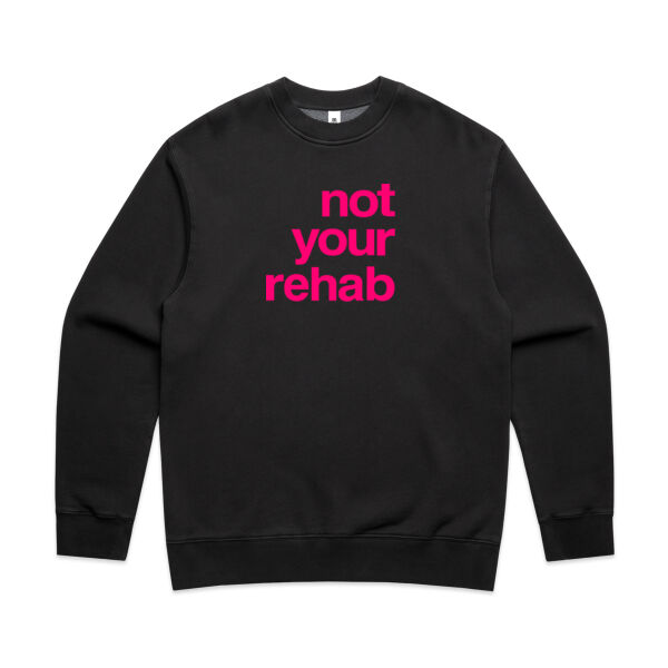not your rehab  - AS Colour Mens Faded Relax Crew Thumbnail