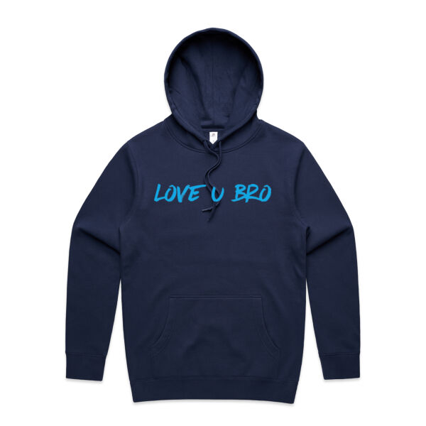 Love u bro - AS Colour Mens Stencil Hoodie Thumbnail