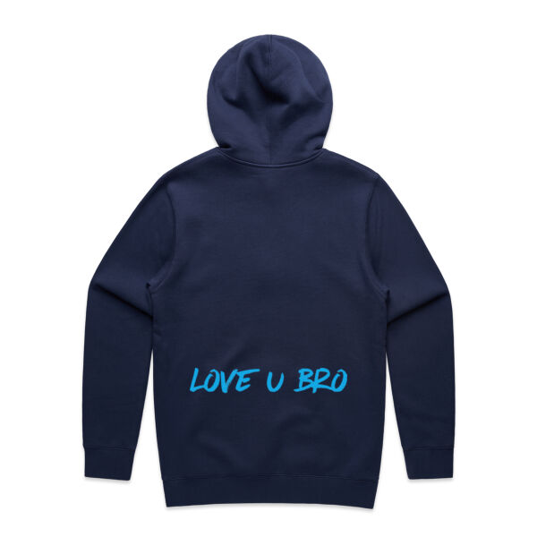 Love u bro - AS Colour Mens Stencil Hoodie Thumbnail